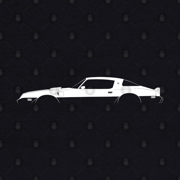 Pontiac Firebird Trans Am (1979) Silhouette by Car-Silhouettes